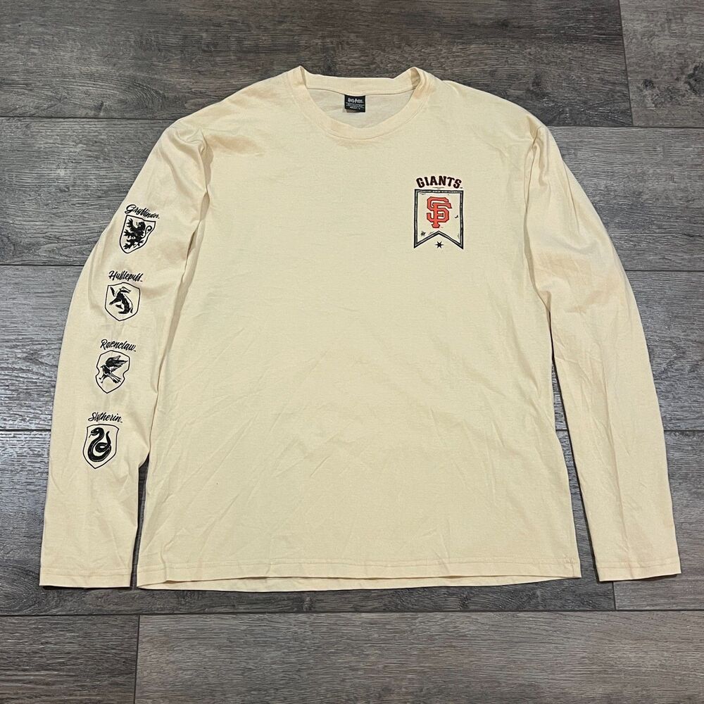San Francisco Giants x Harry Potter Promo Long Sleeve T‑Shirt Sleeve Logos Large